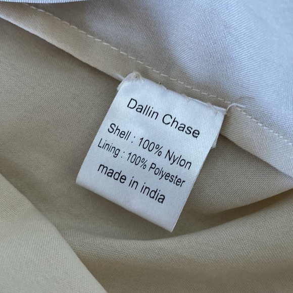 DALLIN CHASE WOMENS FULLY BEADED COCKTAIL DRESS GOLD YELLOW CREAM SIZE SMALL - Picture 6 of 8